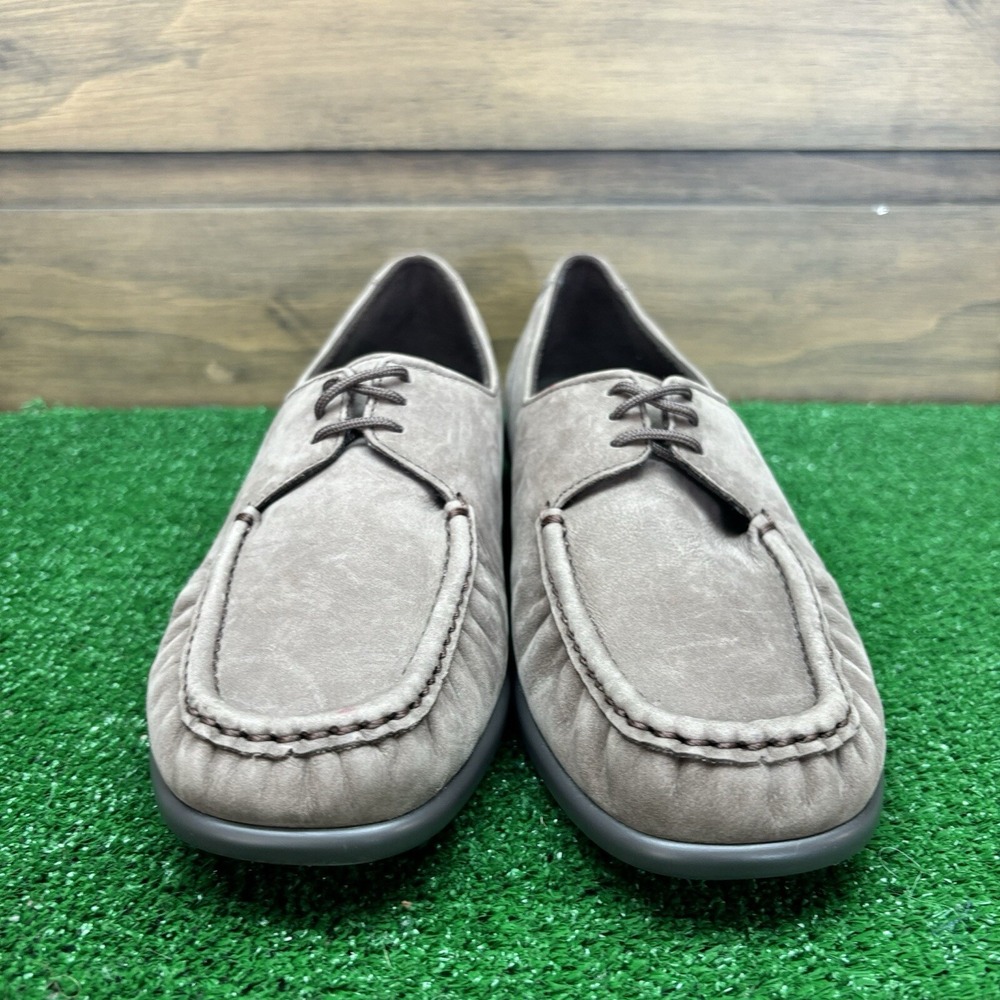 SAS Petra lace up truffle nubuck suede comfort moccasins women Size 10.5 M EUC - Picture 10 of 16